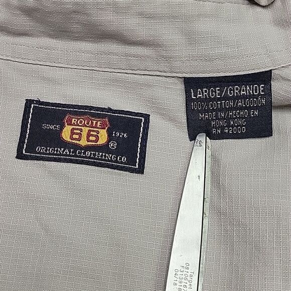 ROUTE 66 cargo style button up | size large - Picture 7 of 9